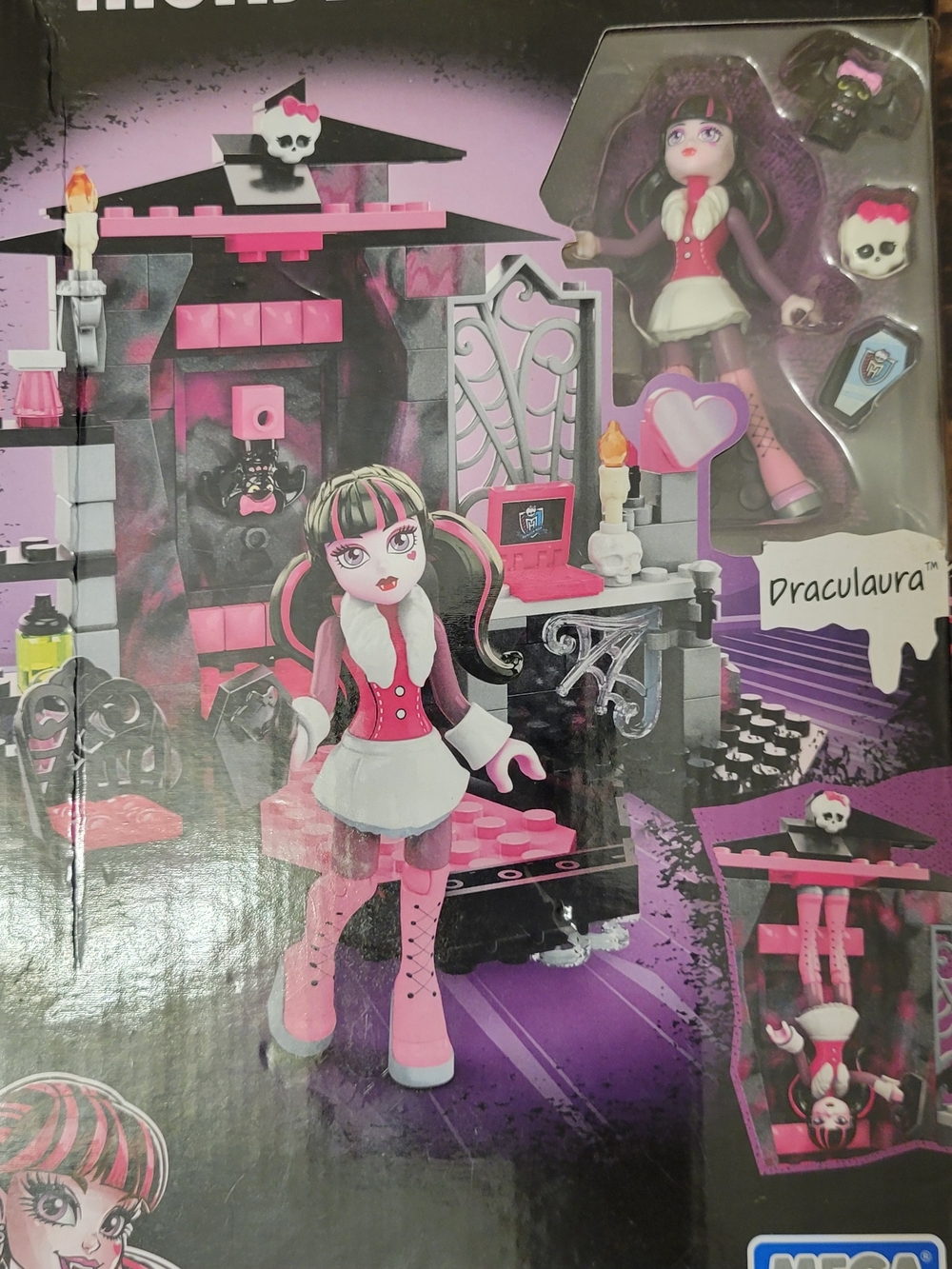 Monster High 2013 Draculaura's Vampastic Room Mega Bloks Building Set 128pcs NIB